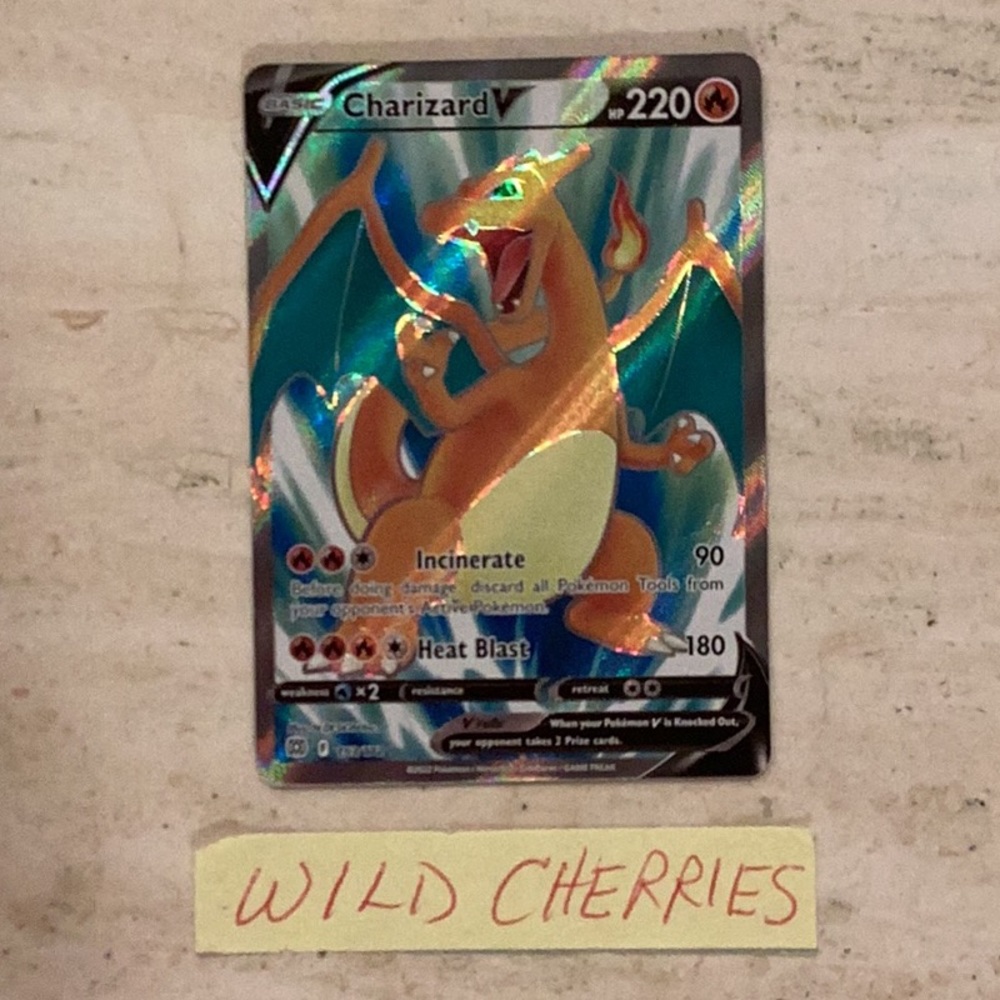 Charizard V 2022 Pokemon 153/172 Brilliant Stars Sword & Shield Holo Card #153 - Picture 2 of 8